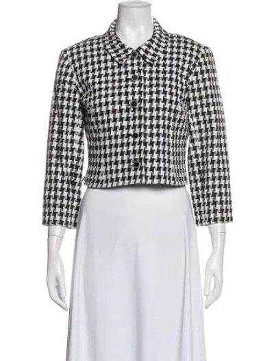 Pre-owned Kenzo Houndstooth Print Jacket In Multicolor