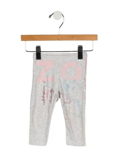 Pre-owned Kenzo Babies' Infant Girls' Pattern Print Sweatpants In Grey
