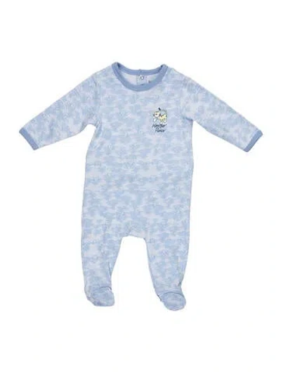 Pre-owned Kenzo Babies' Infants Boys Patterned Onesie  W/tags In Blue