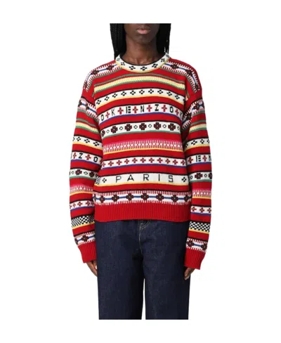 KENZO KENZO FAIR ISLE JACQUARD KNITTED JUMPER