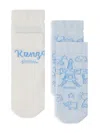 Kenzo Intarsia-knit Logo Socks (pack Of Two) In White