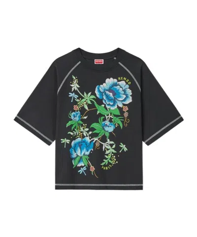 Kenzo Item O-neck Short-sleeved T-shirt In Black
