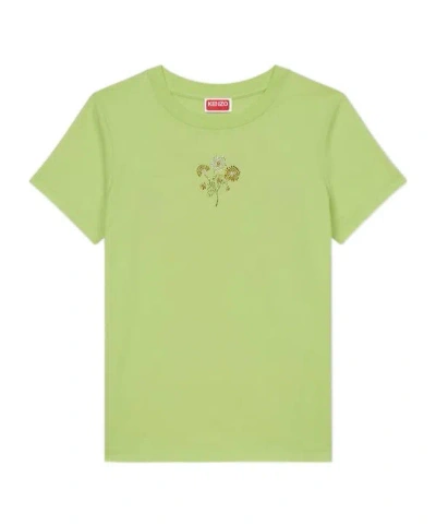 Kenzo Item O-neck Short-sleeved T-shirt In Green