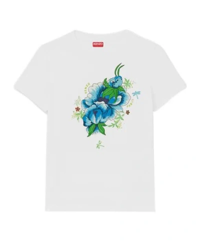 Kenzo Item O-neck Short-sleeved T-shirt In White