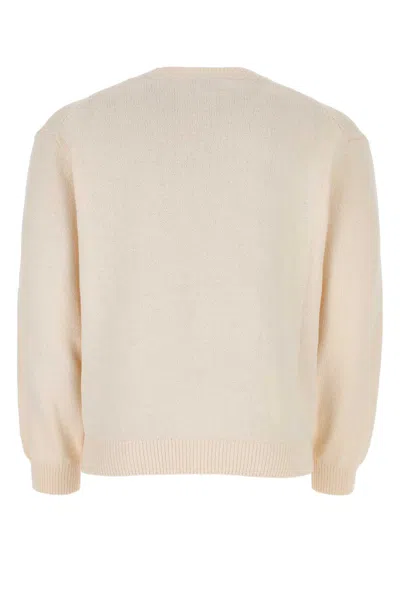 Kenzo Ivory Cotton Blend Sweater In 02