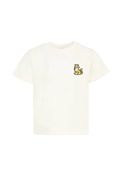 KENZO IVORY T-SHIRT FOR KIDS WITH KOTORA