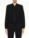 Kenzo Tiger-embroidered Bomber Jacket In Black