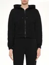 Kenzo Logo-embroidered Zip-up Hoodie In Black