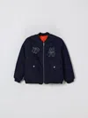 Kenzo Long-sleeved Jacket In Blue