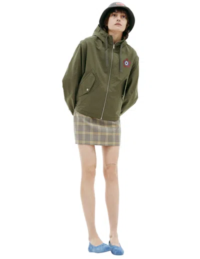 Kenzo Jacket With Patch Pockets In Khaki