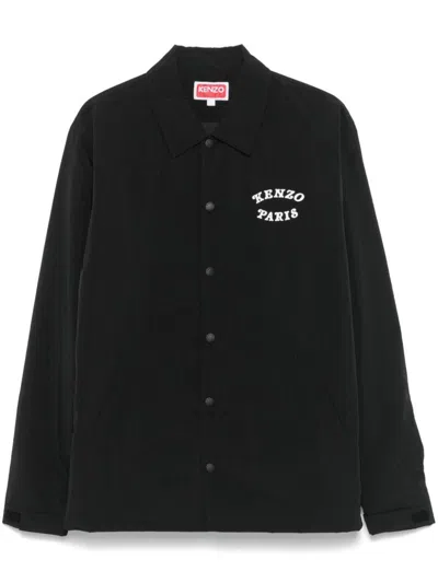 Kenzo Jacket With Tiger Motif In Black
