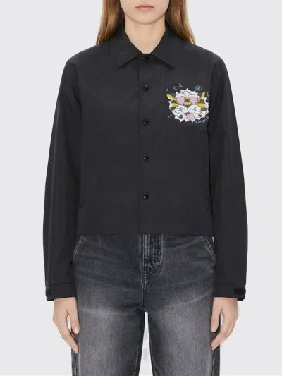 KENZO KENZO PRINTED COTTON BLEND SHIRT JACKET,I24533002