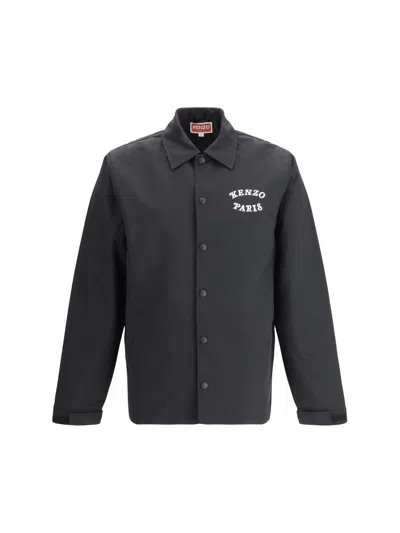 Kenzo Verdy Collection Nylon Track Jacket In Black