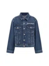 Kenzo Verdy Embroidered Denim Jacket In Blue