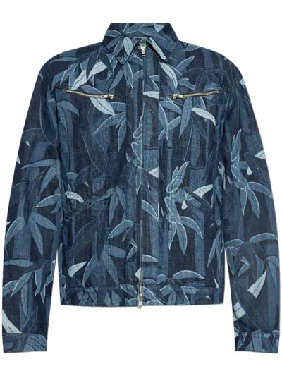 Kenzo Jackets In Rinse Blue Denim