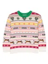 Kenzo Jacquard-pullover Mit Gg In Neutrals