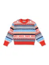 Kenzo Multi-stripe Crew Neck Jumper In Ivory
