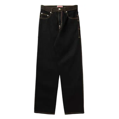 Kenzo Japanese Denim Cargo Jeans In Multi
