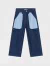 Kenzo Elasticated Straight-leg Jeans In Blue