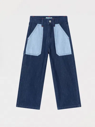 KENZO JEANS KENZO KIDS KIDS COLOR BLUE,G75153009