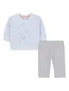 Kenzo Jersey Trousers Set In Blue