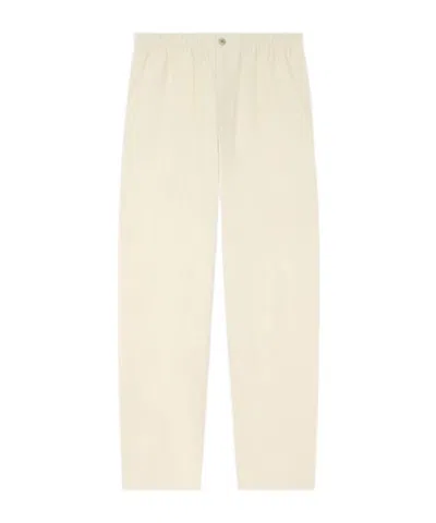 Kenzo Jogpants In Textured Cotton In White