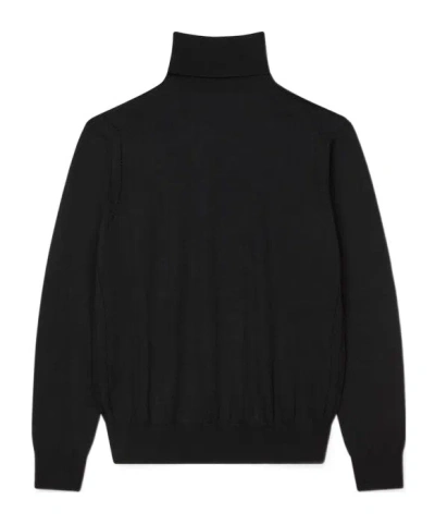 Kenzo Jumper In Merino Wool And Silk In Black