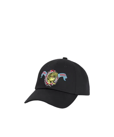 KENZO 'KENZO JUMPING TIGER' EMBROIDERED CAP IN COTTON