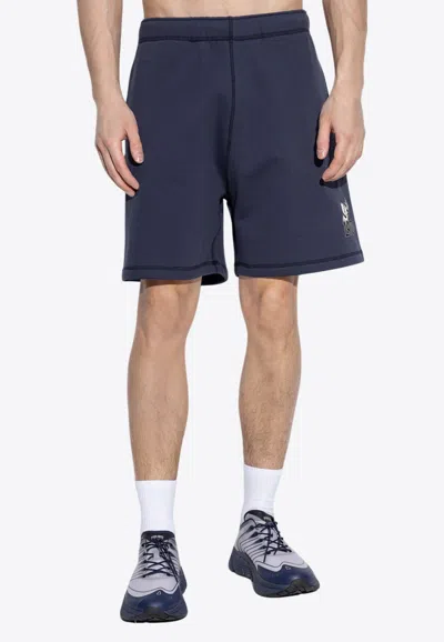 Kenzo Jungle Elephant Track Shorts In Blue