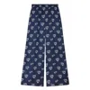 Kenzo Jungle Heart Printed Pajama Pants In Blue
