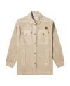Kenzo K-tiger Patch Overshirt In Nude