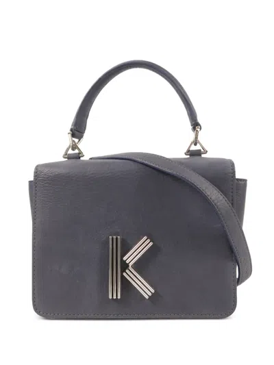 Pre-owned Kenzo K-detail Tote Bag In Blue