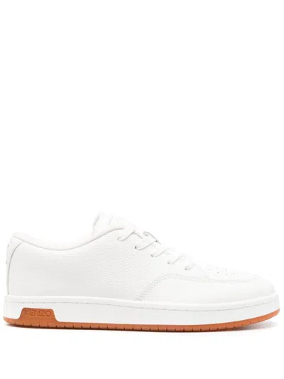 Kenzo White Leather Sneakers