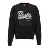 Kenzo "happy Tiger" Sweatshirt In Black