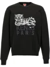Kenzo "happy Tiger" Sweatshirt In Black