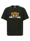 Kenzo Tiger Graphic T-shirt In Black