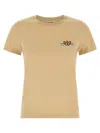 Kenzo 'happy Tiger' Graphic Print Crew Neck T-shirt In Neutral