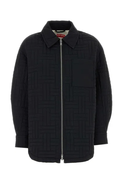 Kenzo ' Weave' Quilted Jacket In Black
