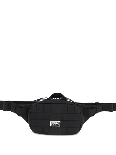 Kenzo Logo Belt Bag In Black