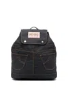 Kenzo Five Pocket Backpack Adjustable Straps Top Handle