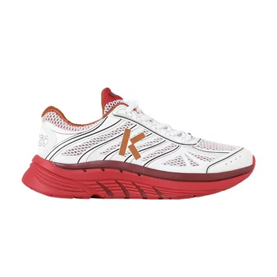 Pre-owned Kenzo Pace Trainer 'white Medium Red' | Men's Size 39