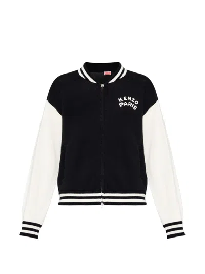 Kenzo Paris Cotton Cardigan In Black