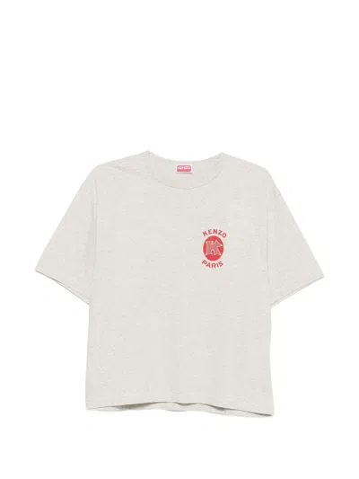 Kenzo Paris Emblem Logo-print T-shirt In White