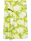 Kenzo ' Peonies' Midi Skirt In Multi
