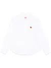Kenzo Casual Button-down Collar Curved Hem Top