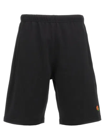 Kenzo Bermuda Shorts With Pop Logo In Black