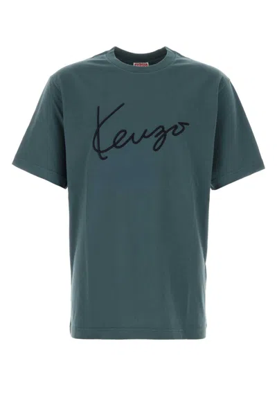 Kenzo Signature Classic T-shirt In Blue