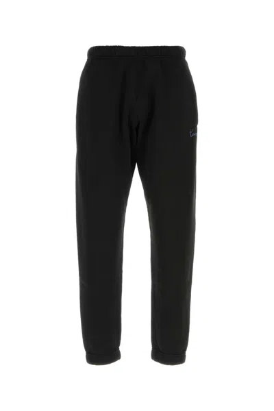 Kenzo Cotton Jogger Pants Single Back Pocket In Black