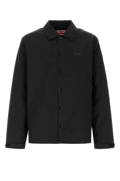 Kenzo Signature Light Coach Jacket In Black