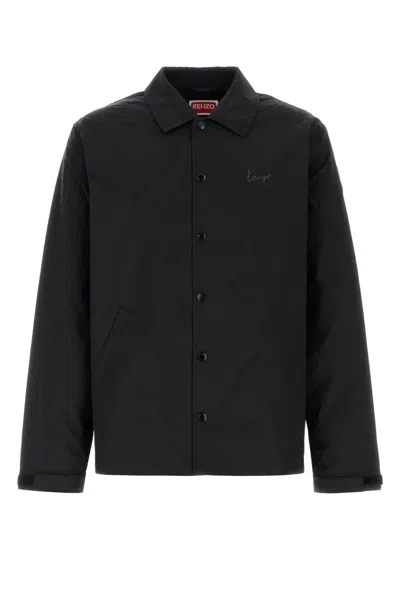 Kenzo Signature Light Coach Jacket In Black